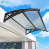 VOUNOT 120x80cm Front Door Canopy Porch Outdoor Awning, Patio Rain Shelter, Anthracite