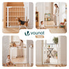 VOUNOT Safety Gate for Stairs 75-82cm, Pressure Fit Baby Gate, White