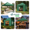 VOUNOT 3x3m Heavy Duty Pop Up Gazebo with 4 Sides Party Tent, Green