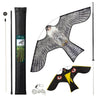 VOUNOT Bird Scarer Kite with Telescopic Pole, 2 Interchangeable Kites, Model A&G
