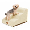 VOUNOT Dog Stairs for Bed, 3 Step Foam Pet Stairs, Non-Slip, Beige