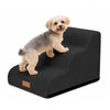 VOUNOT Dog Stairs for Bed, 3 Step Foam Pet Stairs, Non-Slip, Black