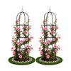 VOUNOT 2 Pack Garden Obelisks for Climbing Plants, 40 cm Dia. x 194 cm