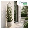 VOUNOT Metal Garden Obelisk for Climbing Plants, 40 cm Dia. x 194 cm