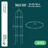 VOUNOT 4 Pack Garden Obelisks for Climbing Plants, 40 cm Dia. x 194 cm