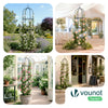 VOUNOT 4 Pack Garden Obelisks for Climbing Plants, 40 cm Dia. x 194 cm