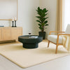 VOUNOT Living Room Rug Ultra Soft Shaggy Area Rug Modern Carpet 240x340cm Beige