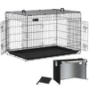 VOUNOT Dog Crate Portable Foldable Secure Pet Puppy Cage with Cover 48 Inches, XXL