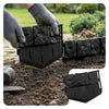 VOUNOT Lawn Edgnig Border 10.7m, Stone Effect Plastic Edging 70pcs, Black