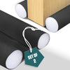 VOUNOT 2 Pack Double Sided Draught Excluder 96cm Under Door Draft Stopper, Black
