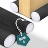 VOUNOT 3 Pack Double Sided Draught Excluder 96cm Under Door Draft Stopper, Black