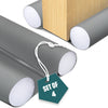 VOUNOT 4 Pack Double Sided Draught Excluder 96cm Under Door Draft Stopper, Grey