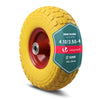 VOUNOT PU Puncture Proof Wheelbarrow Wheel 3.50-4 260x85mm 16mm Bore