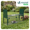 VOUNOT Live Animal Trap Cage 60x18x25cm, Humane Rat & Rabbit Catcher