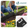 VOUNOT 10M Galvanised Steel Garden Edging, Flexible Lawn Border, Black