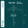 VOUNOT Bird Scarer Kite with 4m Telescopic Pole, Model D
