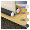 VOUNOT 2 Pack Double Sided Draught Excluder 96cm Under Door Draft Stopper, Black