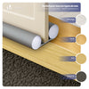 VOUNOT 4 Pack Double Sided Draught Excluder 96cm Under Door Draft Stopper, Grey