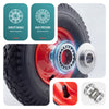 VOUNOT Set of 4 Pneumatic Wheelbarrow Wheels 4.80/4.00-8 400x85mm 20mm Bore