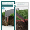 VOUNOT 5M Galvanised Steel Garden Edging, Flexible Lawn Border, Grey