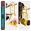 VOUNOT Folding Hand Truck 200kg, Sack Barrow with Pneumatic Tyres, Yellow
