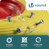 VOUNOT Set of 4 Puncture Proof PU Wheelbarrow Wheels 4.80/4.00-8 20mm Bore