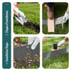 VOUNOT 10M Galvanised Steel Garden Edging, Flexible Lawn Border, Grey