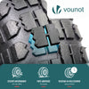 VOUNOT Pneumatic Wheelbarrow Wheel 3.50-4 260x85mm 16mm Bore