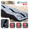 VOUNOT 2 Pack Motorhome Levellers, 5 Tonne Capacity, 56x20x13cm, Black