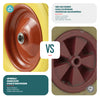 VOUNOT Set of 4 Puncture Proof PU Wheelbarrow Wheels 4.80/4.00-8 20mm Bore