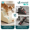 VOUNOT Dog Stairs for Bed, 2 Step Foam Pet Stairs, Non-Slip, Beige