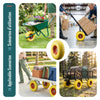 VOUNOT Set of 4 PU Puncture Proof Wheelbarrow Wheel 3.50-4 260x85mm 16mm Bore