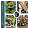 VOUNOT Set of 2 Pneumatic Wheelbarrow Wheel 3.50-4 260x85mm 16mm Bore