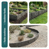 VOUNOT Lawn Edgnig Border 26.7m, Stone Effect Plastic Edging 175pcs, Grey