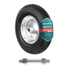 VOUNOT Pneumatic Wheelbarrow Wheel 4.80/4.00-8, 20mm, Black/Silver