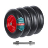 VOUNOT Set of 4 Solid PU Wheelbarrow Wheels 4.80/4.00-8, Black/Red