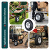 VOUNOT Pneumatic Wheelbarrow Wheel 4.80/4.00-8, 20mm, Black/Silver