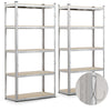 VOUNOT 5-Tier Heavy Duty Shelving Unit Set of 2, 180x90x40 cm, Metal