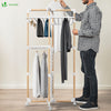 VOUNOT 3-Tier Clothes Airer, 25m Folding Drying Rack with Wheels, White