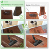 VOUNOT Dirt Trapper Front Door Mat for Indoor Outdoor, Brown-Black, 90x150cm