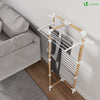 VOUNOT 3-Tier Clothes Airer, 25m Folding Drying Rack with Wheels, White