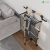 VOUNOT 3-Tier Clothes Airer, 25m Folding Drying Rack with Wheels, Black