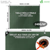 VOUNOT 3x4m Waterproof Tarpaulin 240 g/m² with Aluminum Eyelets, Green