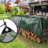 VOUNOT 3x4m Waterproof Tarpaulin 240 g/m² with Aluminum Eyelets, Green