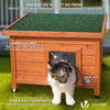 VOUNOT Cat House Wooden Kitten Home Outdoor Pet Shelter 57x45x43cm - VOUNOTUK