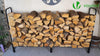 VOUNOT Firewood Log Rack with Cover, Metal Log Store Outdoor, 200 x 36 x 116 cm
