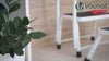 VOUNOT Folding Metal Step Stool w/ Anti-Slip Platform 3-Level Height Adjustable