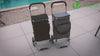 VOUNOT Folding Shopping Trolley, Aluminium Lightweight Shopping Cart 50L Grey