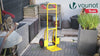 VOUNOT Folding Hand Truck 200kg, Sack Barrow with Pneumatic Tyres, Yellow