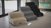 VOUNOT Dog Stairs for Bed, 2 Step Foam Pet Stairs, Non-Slip, Grey